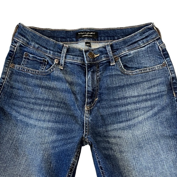 Banana Republic Girlfriend Cuffed Jeans. Blue Size 26 #1091 - Picture 5 of 8